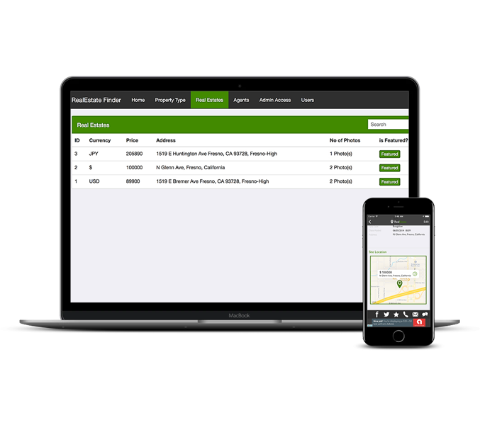 Real Estate App with Map View
