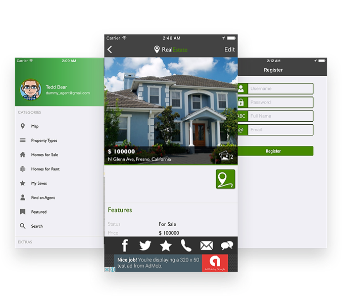 Real Estate App with Map View